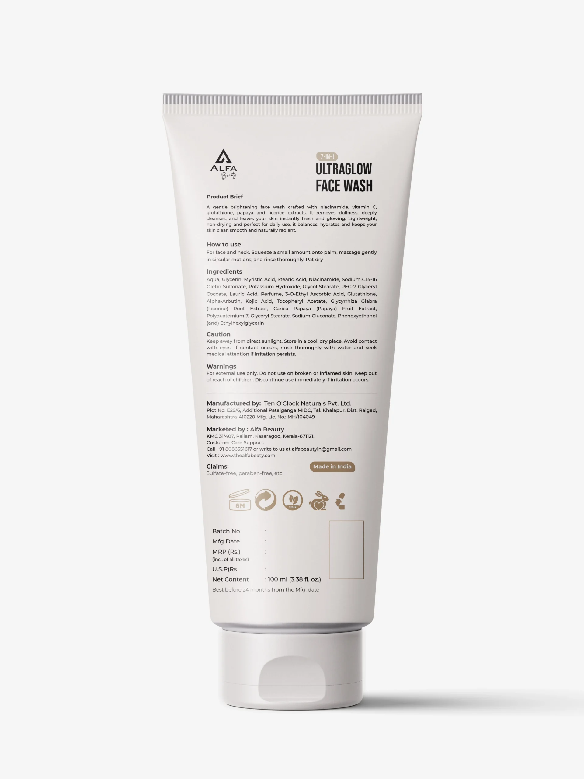 ALFA Beauty UltraGlow Face Wash - Image 2